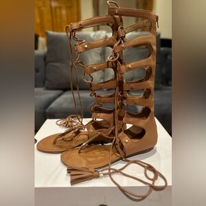 🚫SOLD🚫 Aldo Marianne Tan Tall Gladiator Sandals